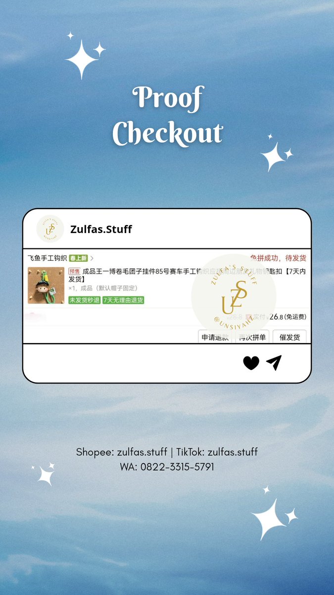 LoveMyself_24's tweet photo. 🍒 Jastip China/Korea bisa request by DM/WA 
#ZS_ProofCheckout

📬 Join GO? Klik link ini~
https://t.co/2qXDMDpO7F

#jastipchina #jastipkorea #jastipmurah #jastiper #cdrama #kdrama #dracin #drakor #jastipchinaindo #jastipkoreaindo https://t.co/txFysIm48I