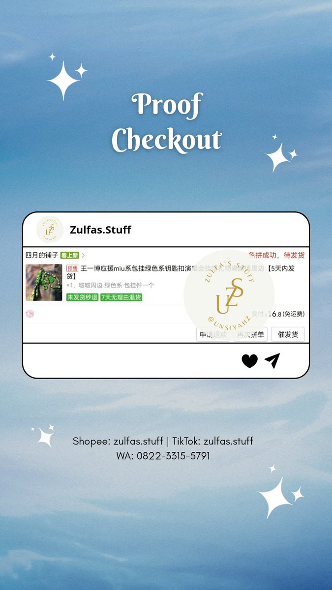 LoveMyself_24's tweet photo. 🍒 Jastip China/Korea bisa request by DM/WA 
#ZS_ProofCheckout

📬 Join GO? Klik link ini~
https://t.co/2qXDMDpO7F

#jastipchina #jastipkorea #jastipmurah #jastiper #cdrama #kdrama #dracin #drakor #jastipchinaindo #jastipkoreaindo https://t.co/6B7BgtVodt