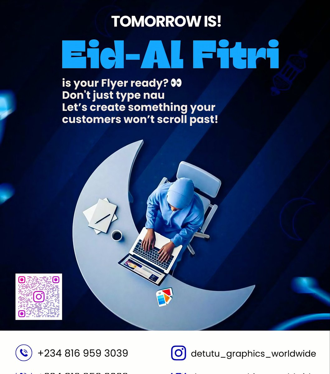 DetutuGraphics2's tweet photo. DON'T DULL! 🔥
Use FLYER DESIGN (s) to wish your Customers, Friends and Families tomorrow 🥳
People are moved by what they see!
This flyer also advertises your business in a simple but pretty graphics.
I AM A PROFESSIONAL GRAPHICS DESIGNER
Send me a DM ASAP! 😁🤗
#fypシ゚ https://t.co/NCKlLAMiY0