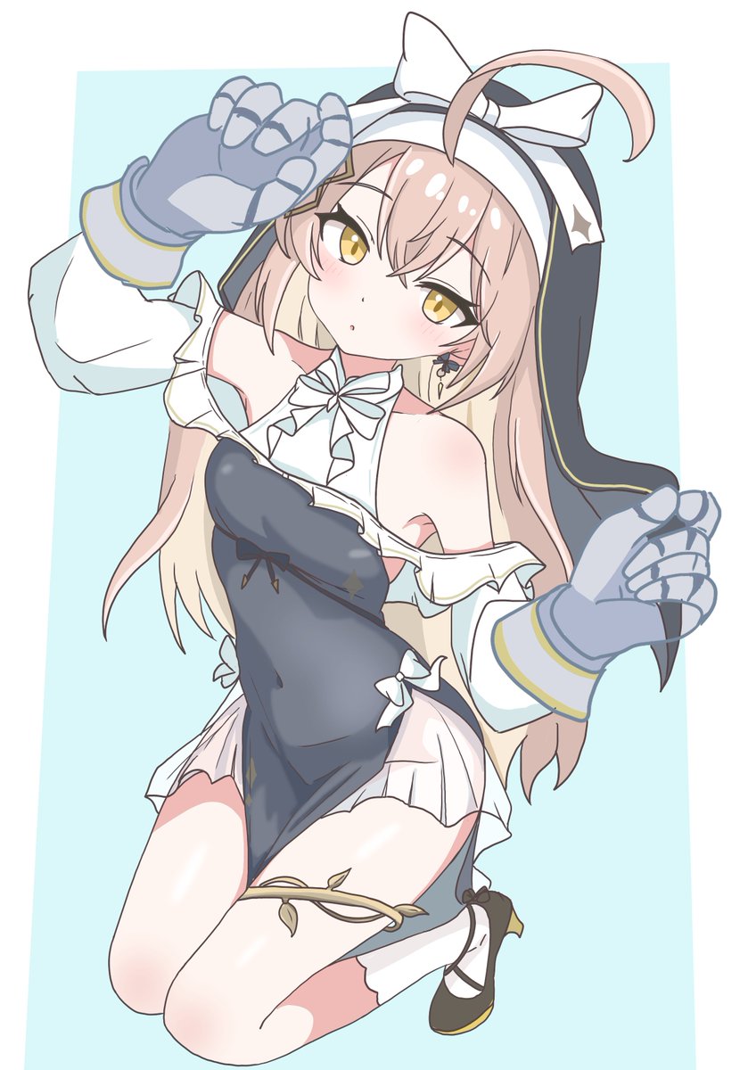 #アイギスお絵描き
おすけぶごいりゃーありがとうございましあ！！
神官拳士クノンちゃんですしあ！！！