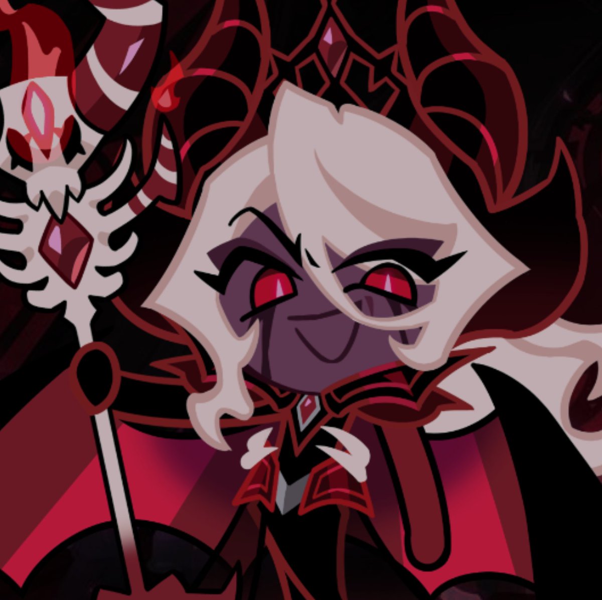 DARKNESSDEV0URS's tweet photo. "DARK ENCHANTRESS COOKIE!! I've heard of your evil junk, and you're going down!!"

"Down? Like how you seem to go down in ages when choosing a  partner?! BAH!"

"HOW DO YOU EVEN KNOW THAT???" https://t.co/ANOyQnanLH
