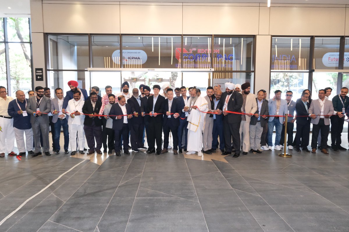corrupackprint's tweet photo. A powerful beginning to something impactful 🚀

The 2nd Edition of Corru Pack Print India 2026 officially commenced with a grand inauguration at the Bombay Exhibition Centre, Mumbai.

This is just the beginning of 4 days full of innovation, networking, and business opportunities. https://t.co/ZU790lm5on