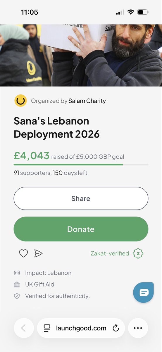 sanaaa0786's tweet photo. This Ramadan I’ve been fundraising for Syrian &amp; Palestinian refugees in Lebanon 🤍
Families affected by ongoing crisis facing shortages need food, medical aid &amp; support.

I’ve got £957 left!!! 
Even if 100 people gave £10 we’d get there

Please donate and share if you can 🤍 https://t.co/CwMb1lpLOM