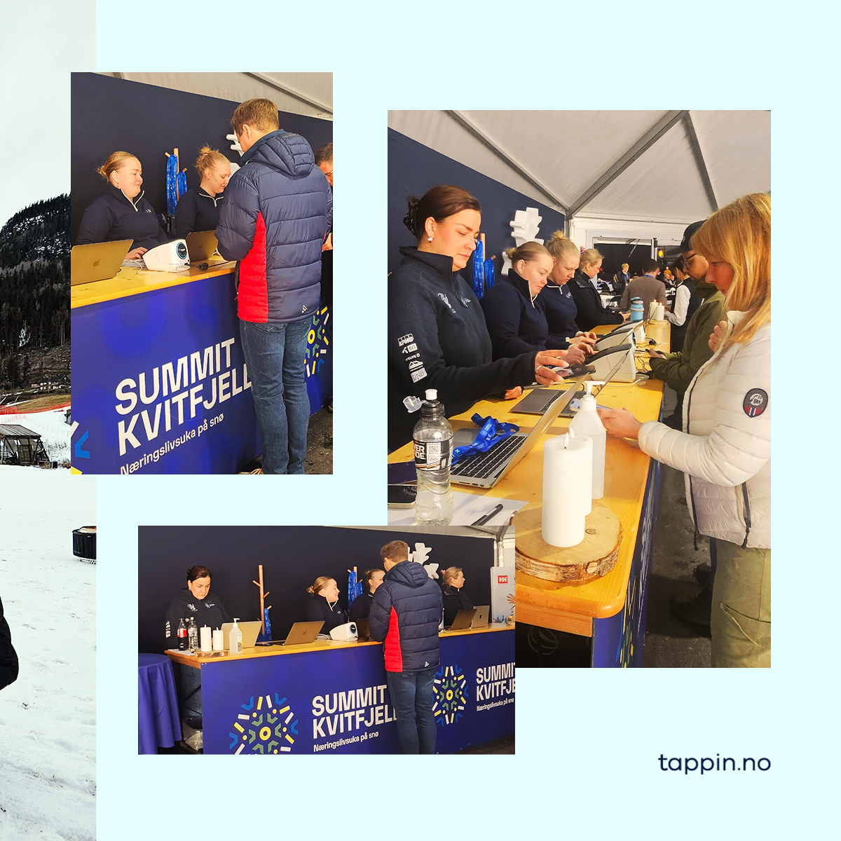 tappinevent's tweet photo. Fra tilkoblinger til sømløse opplevelser: Tappin AS i full sving på Summit Kvitfjell.

Her er noen øyeblikk som gjorde det til en spesiell opplevelse.

#summitkvitfjell #tappin #digitalevent #nettverksbygging #konferanse #eventtech #hybridevents #eventmanagement #conference https://t.co/k2CNR3xZoT