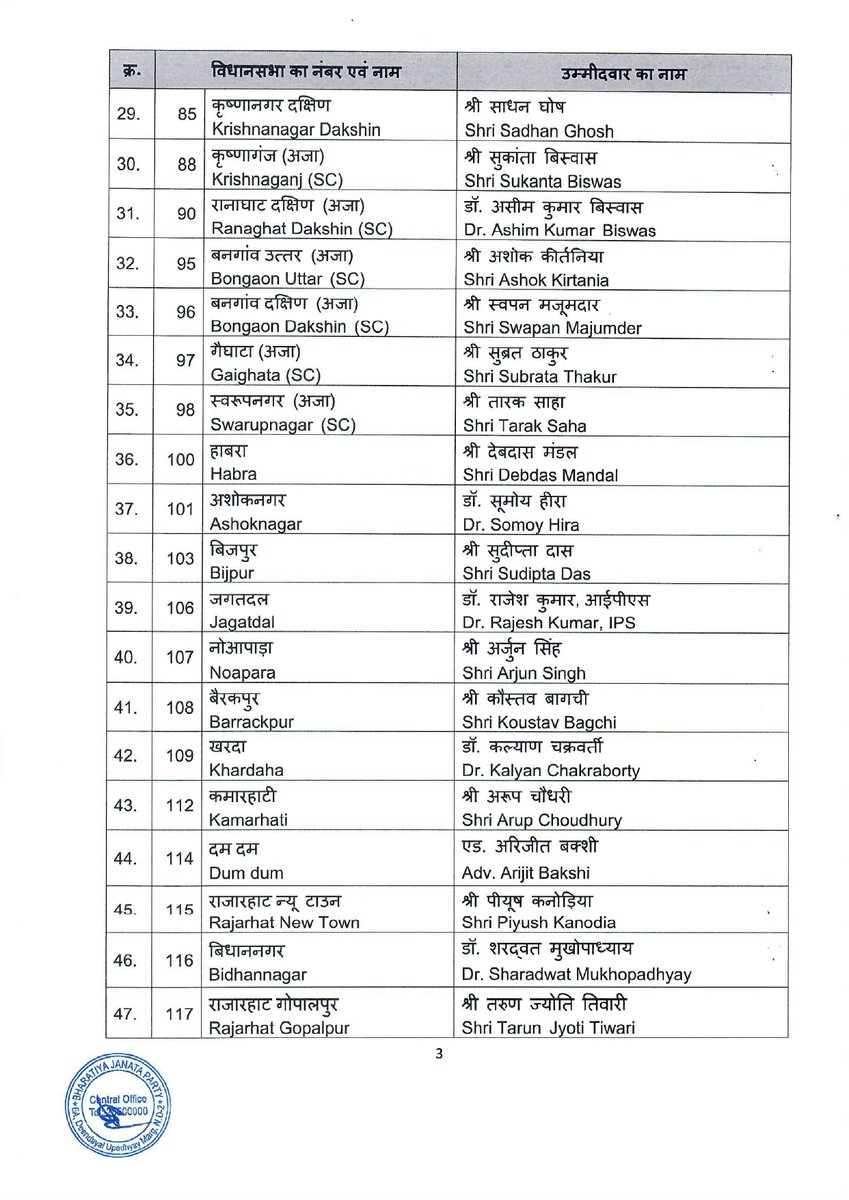 BJP West Bengal tweet media