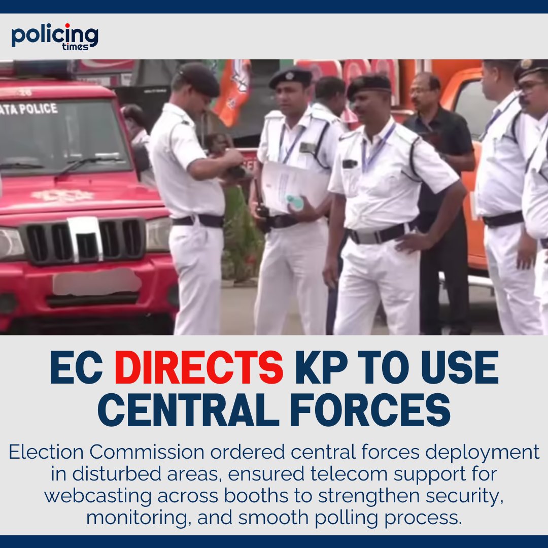 policing_times's tweet image. Election Commission of India has boosted poll readiness by deploying central forces and enabling webcasting at polling booths to ensure secure, transparent, and fair elections.

#ElectionCommission  #PollPreparedness #ElectionSecurity #Webcasting #DigitalIndia  #PolicingTimes