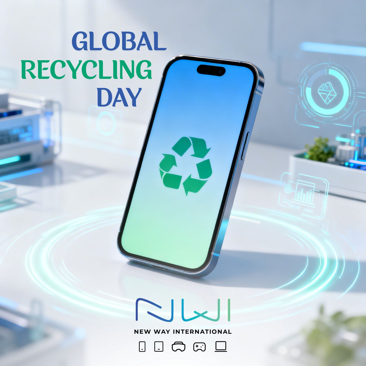 NewWayOfficl's tweet photo. ♻️ Global Recycling Day

Refurbished tech = lower e-waste, strong performance, ESG support.

📞 +44 208 587 9340 | 💬 WhatsApp: +44 7818 961 449

#GlobalRecyclingDay #SustainableTech #RefurbishedDevices #ESG #CircularEconomy #NewWayInternational https://t.co/ITlfqZxw44