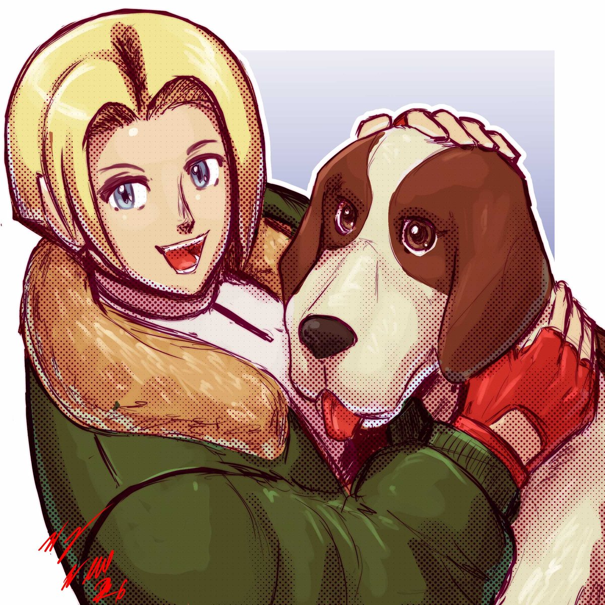 ANTON LIVES!!!!
HAZAH, HAZAH...my artbud just reminded me Mary &amp;Kevin are cousins...🥲 smh capcom. 
#bluemary #fatalfury #COTW