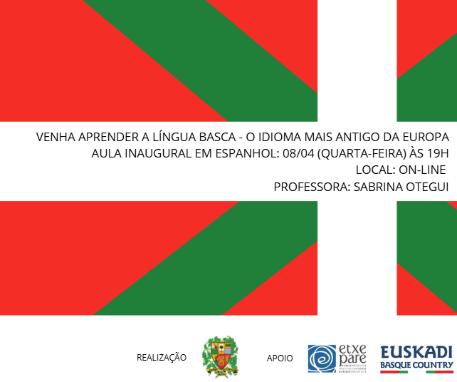 Curso de basco (euskera) online promovido pela Casa Basca de São Paulo. Recomendo!