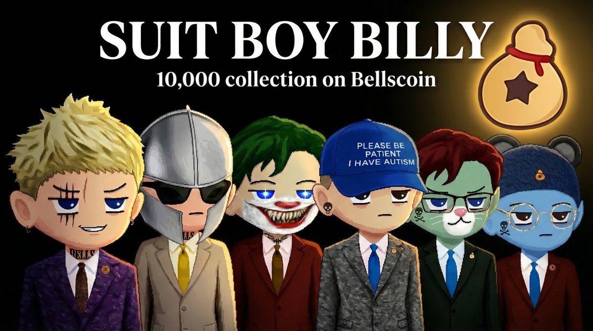 🔔 GIVEAWAY - 500 $BELLS 🔔

Community Collection Spotlight: Suit Boy Billy

10,000 PFP inscriptions on Bellscoin - created to honor one person: Billy Markus (<a href="/BillyM2k/">Shibetoshi Nakamoto</a>).

The community didn't just make art. They raised 100,000 $BELLS and donated it directly to Billy.

→ 10K