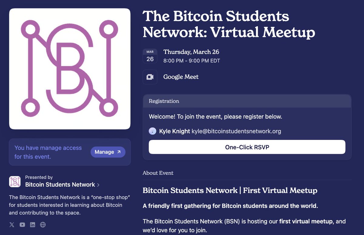 Bitcoin Students Network tweet media
