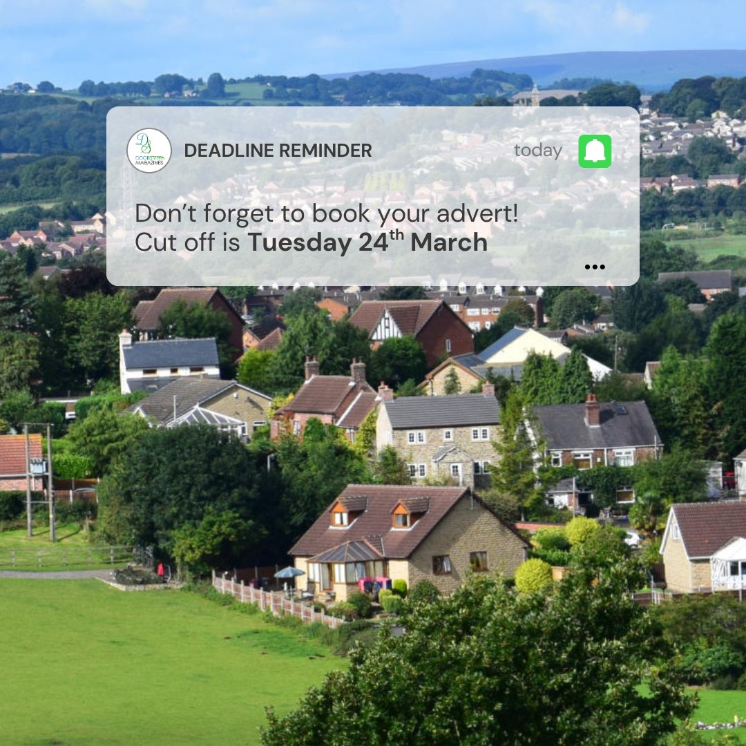 Doorsteppa's tweet photo. 📣 Booking deadline reminder!

Want to promote your business in April’s Doorsteppa magazines?

🗓 Book by Tuesday 24th March

We deliver to 20,000+ homes across South Yorkshire &amp; North East Derbyshire.

Limited space available – get in touch to secure yours!

#TheDoorsteppa https://t.co/CXxNPOgRZu