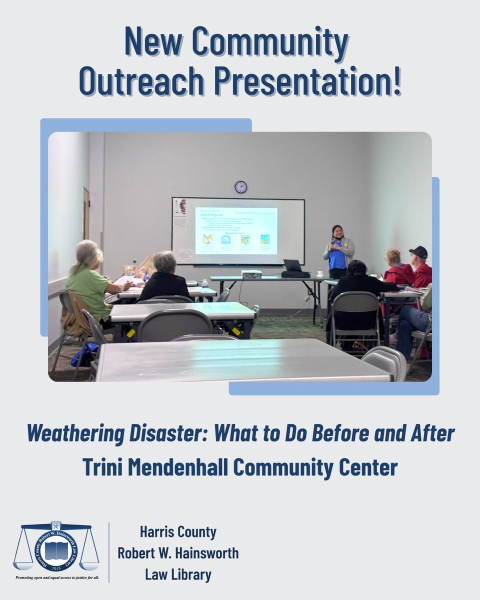 Harris County Robert W. Hainsworth Law Library tweet media