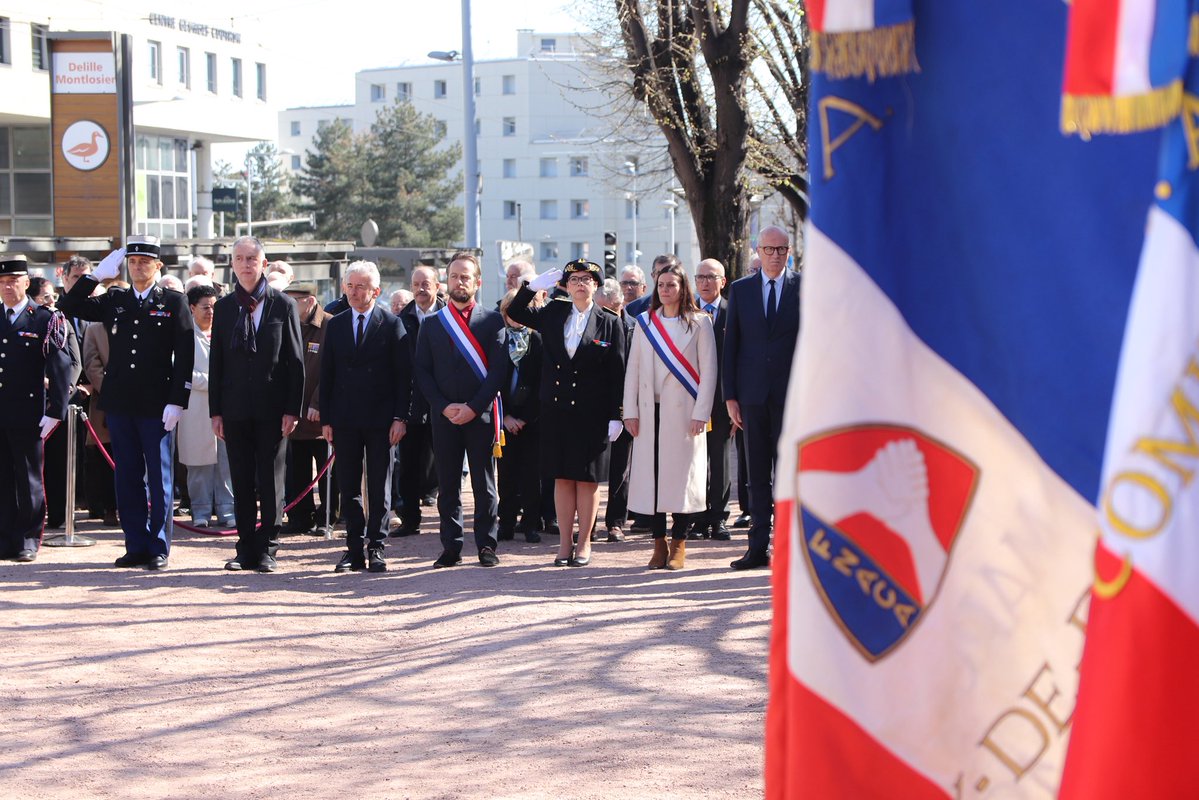 Image de Préfète du Puy-de-Dôme : Anna Frackowiak-Jacobs a présidé ce 19 mars, à Clermont-Ferrand, la cérémonie du souvenir et de recu