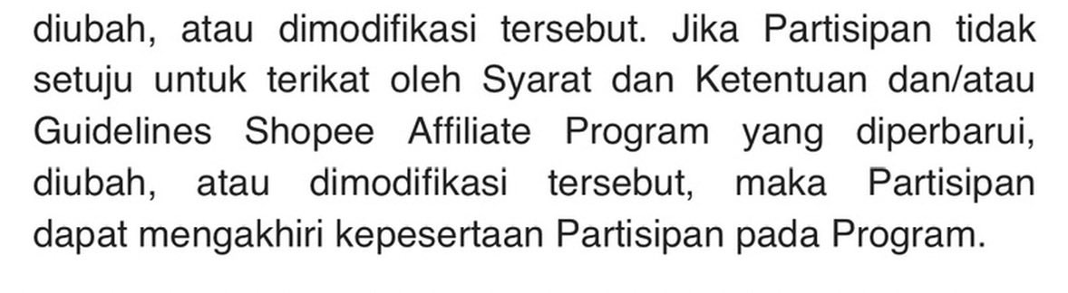 CarterCowboy979's tweet photo. @ShopeeCare coba jelaskan ke saya bagaimana saya bisa “mengakhiri kepesertaan Partisipan pada Program (Shopee Affiliate)?” https://t.co/o41Q2gcRcm