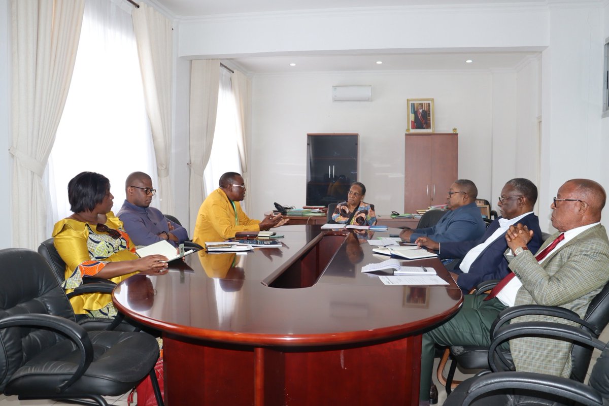 CESECongo's tweet photo. Mme Émilienne RAOUL, Présidente du CESE, a reçu le Dr Jean-Daniel OVAGA, Commissaire général du FIEF, et sa délégation dans le cadre des préparatifs du FIEF 2026.

Le CESE, représenté par les membres de son Bureau, a exprimé son accord de principe pour une participation. https://t.co/RuiDypxbMH