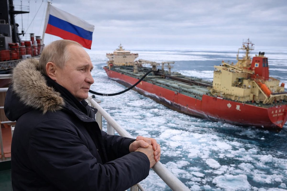 TheBigBossPutin's tweet photo. Feliz, transportando petróleo a China. https://t.co/j2jnjTwiLA