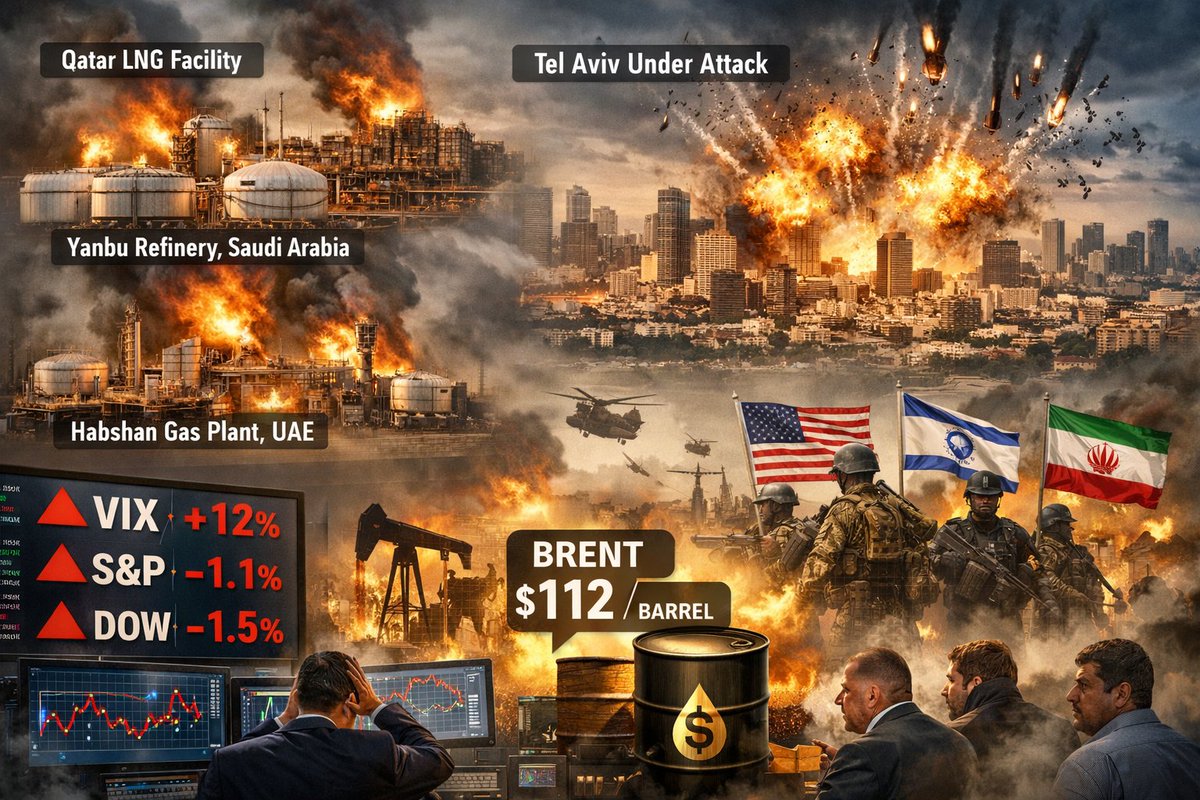 El conflicto entre Irán, Israel y Estados Unidos se ha intensificado drásticamente. Los ataques iraníes ahora tienen como objetivo la infraestructura energética del Golfo Pérsico 
—las instalaciones de GNL de Qatar, la refinería de Yanbu en Arabia Saudita y la planta de gas de