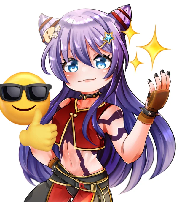 あんぴこ様(#anpikoTV )描かせていただきました! ジュリちゃんでスト6やってるということで、ジュリコスで描かせてもらってます スト6楽しんでくださいませませ