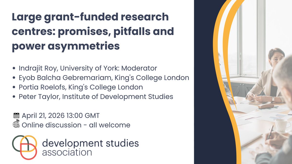 Development Studies Association tweet media