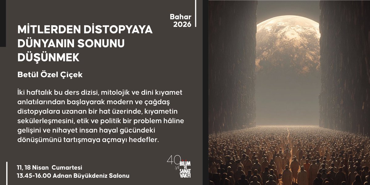 Bilim ve Sanat Vakfı tweet media