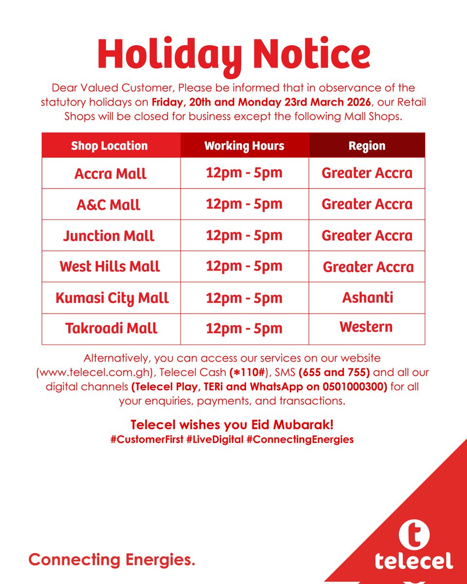 Telecel Ghana tweet media