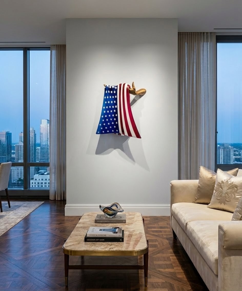 Habatatglassart's tweet image. habatatgalleries.com/artist/miles-v…
A beautiful sculpture by Miles Van Rensselaer! The bronze hands holding a slumped glass American flag hold such a powerful statement. DM for purchase info. 🇺🇸
.
#mixedmediaart #americanflag