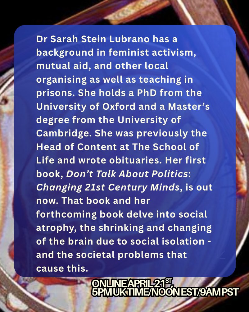 Sarah Stein Lubrano tweet media