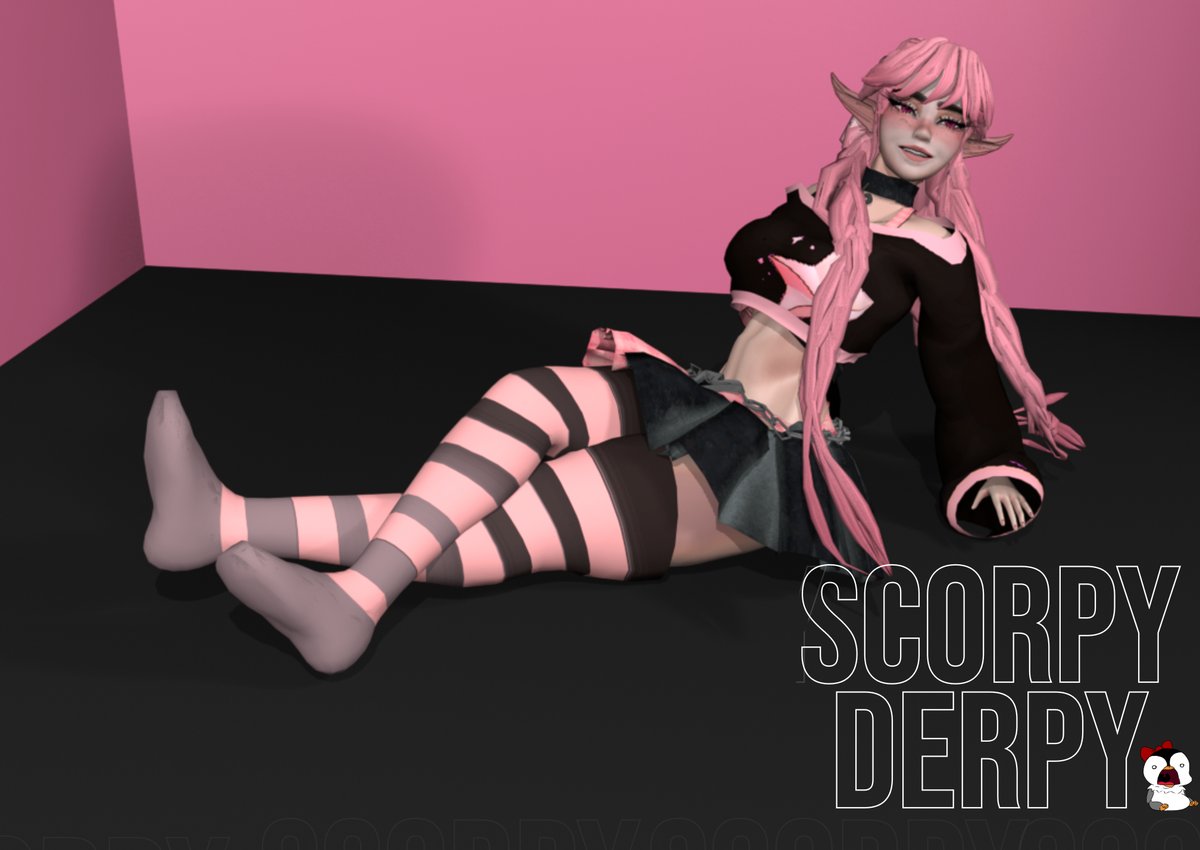 ScorpyDerpy's tweet photo. New From Scratch Avi: Belle the Elf by ScorpyDerpy #VRChatPhotos #Blender3D #VRChatAvatar https://t.co/O6OS7r9gEy