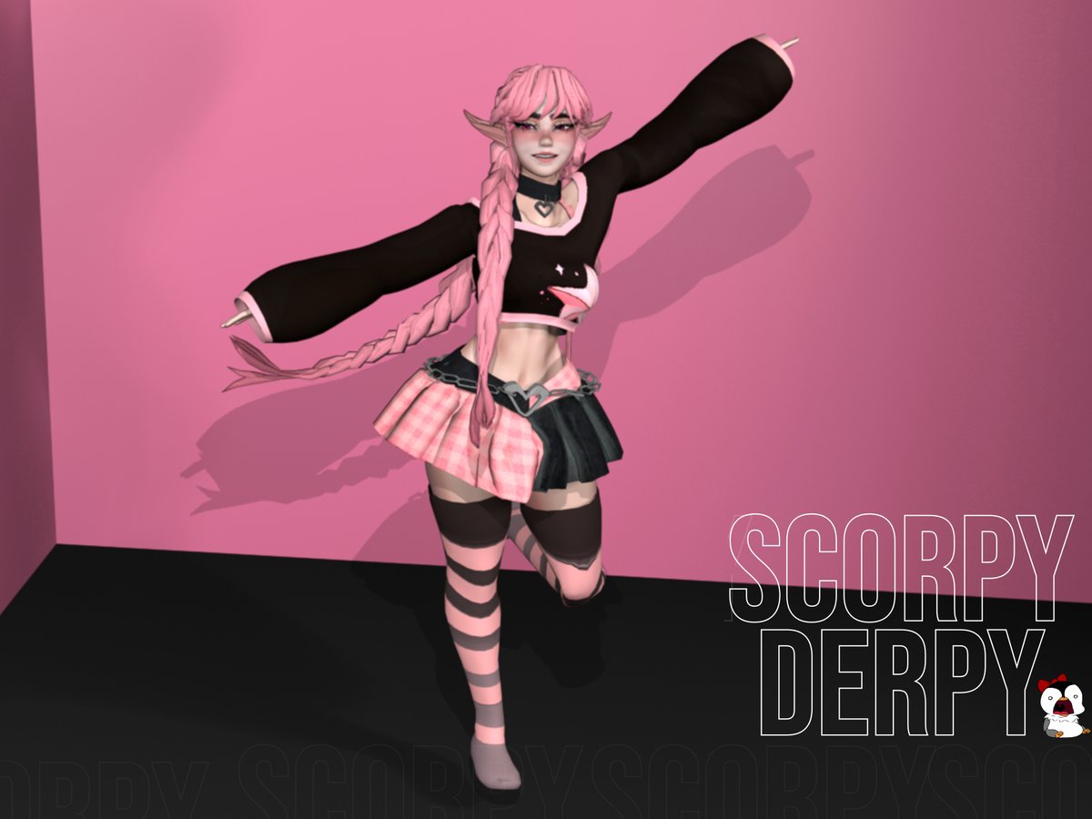 ScorpyDerpy's tweet photo. New From Scratch Avi: Belle the Elf by ScorpyDerpy #VRChatPhotos #Blender3D #VRChatAvatar https://t.co/O6OS7r9gEy