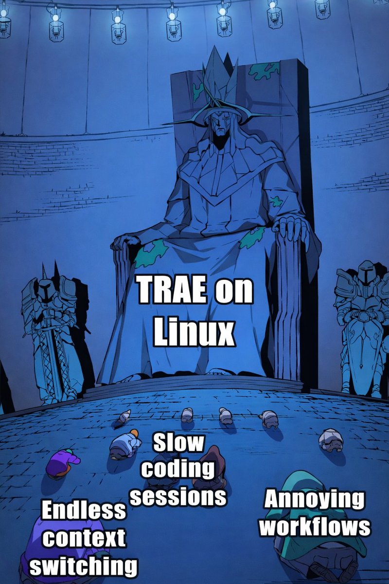 Finally, @Trae_ai is on Linux 🚀 Real-time AI help is now right inside ...