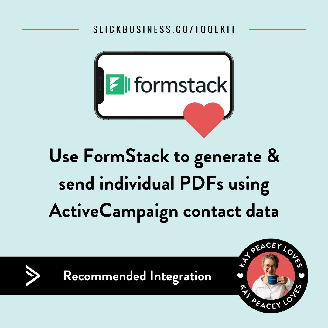 Slick_Biz's tweet image. Need to send individual PDFs using ActiveCampaign data?

FormStack is the miracle you need!

It's a bit of a learning curve but it's a super powerful tool - we love it!

Grab a free trial of @Formstack ⬇️

slickbusiness.co/recommends/for…

#documentautomation #smartworkflow