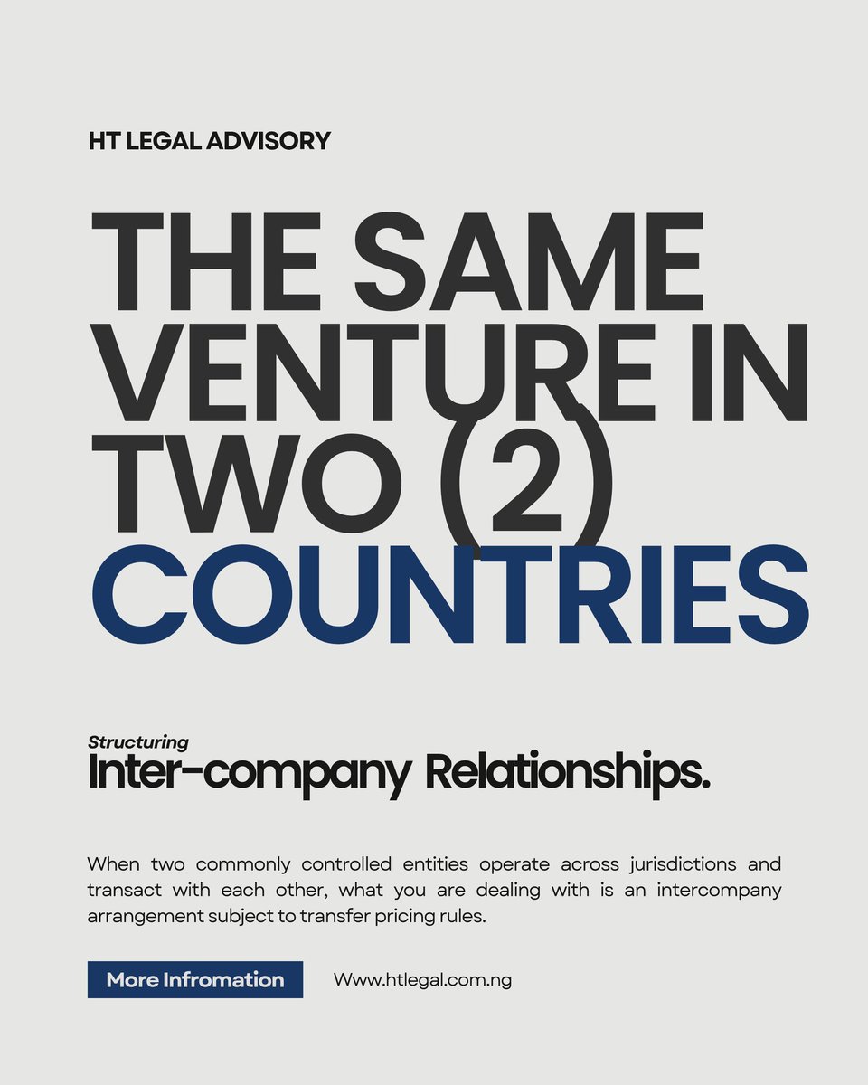 HTLegal_S's tweet photo. Where commonly controlled entities in different jurisdictions transact with one another, intercompany agreements are not optional. They must be deliberately structured to reflect arm’s length principles and aligned with transfer pricing rules, ensuring that the commercial https://t.co/XKKF5aH0pF