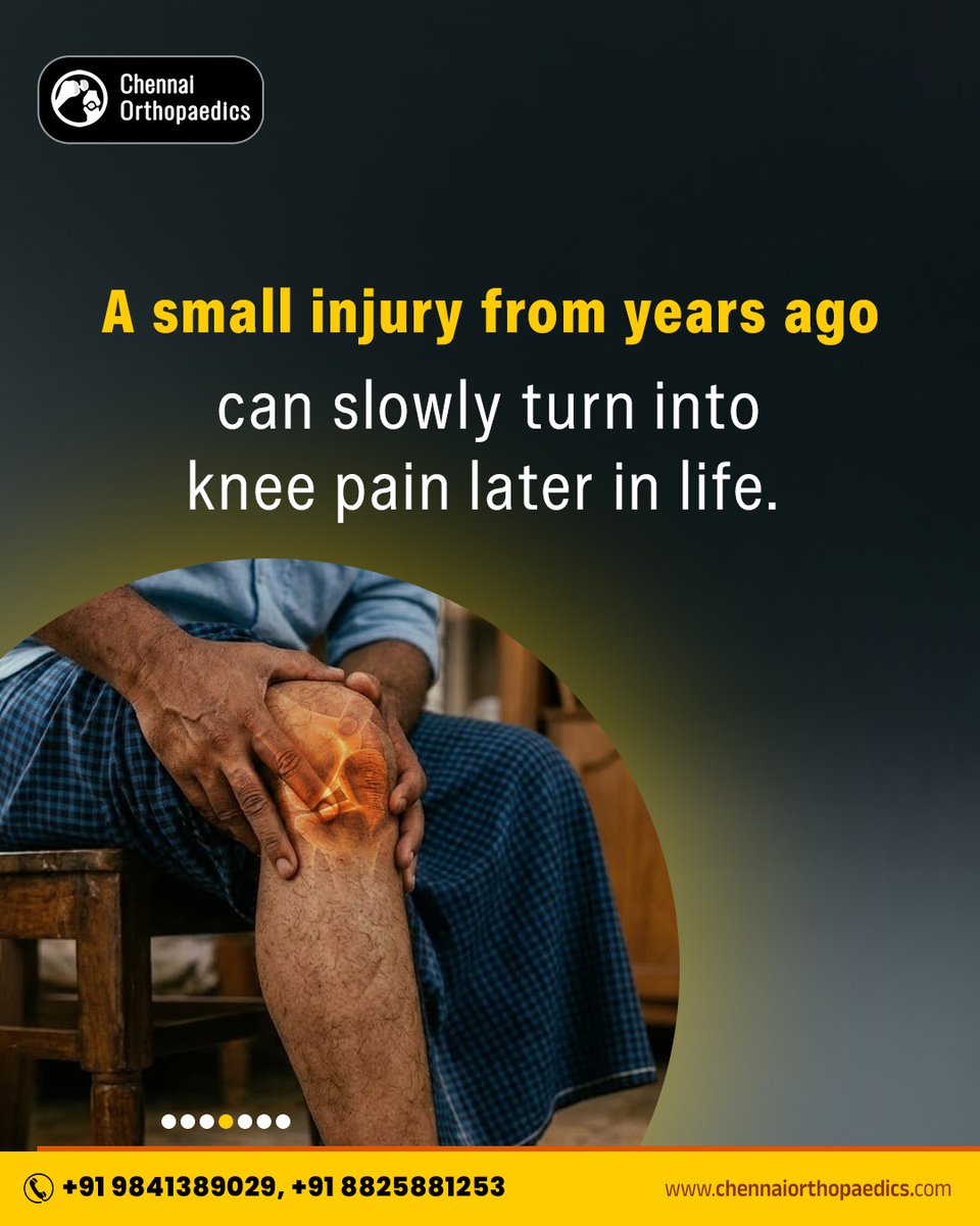 chennaiortho1's tweet photo. Knee pain in your 50s is common—but it shouldn’t be ignored.

As we age, cartilage wear, reduced muscle strength, past injuries, weight gain, and inactivity can increase stress on the knee joint, leading to pain, stiffness, and reduced mobility.

🌐https://t.co/E6MRtzogMg https://t.co/Dk2hNUBDqg