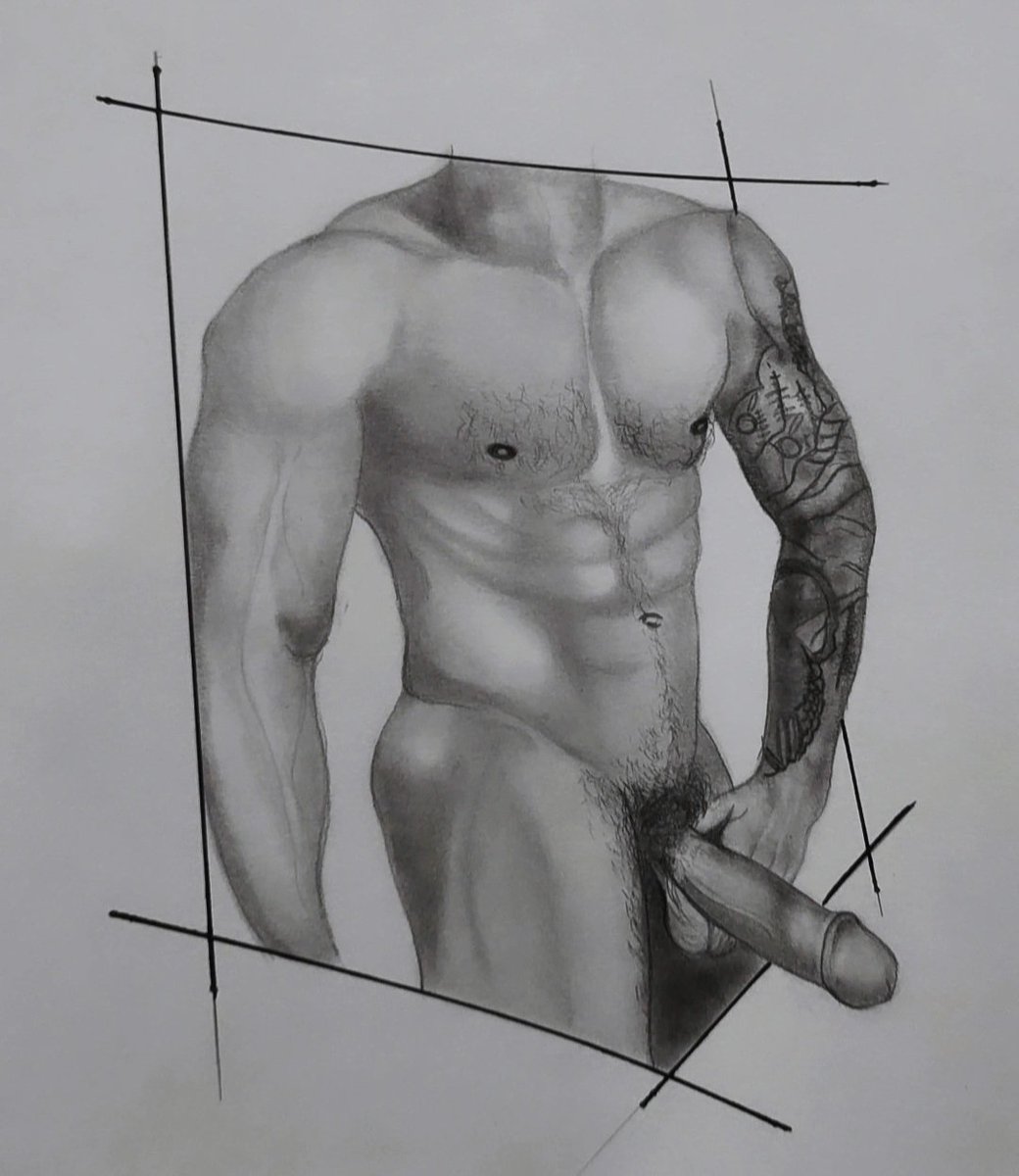 CrewSocksBro's tweet photo. Pencil drawing 
Anon model 🇧🇬 
#art #pencil #pencildrawing #hot #nude #naked #gayart #gay https://t.co/h3oOqblmWY