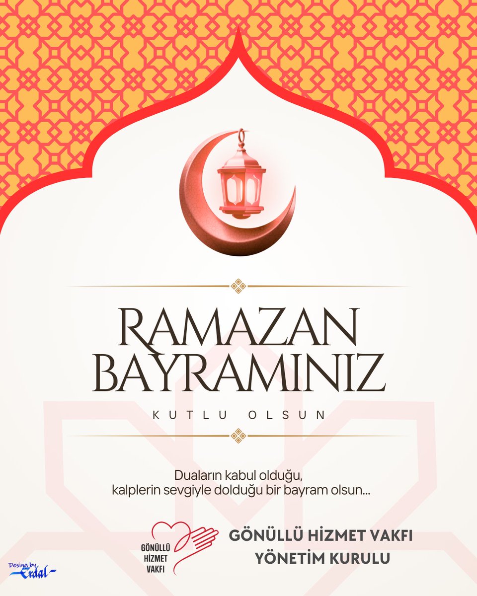 GonulluP's tweet photo. Gönüllü Hizmet Vakfı olarak;
dayanışmanın, paylaşmanın ve iyiliğin en güzel şekilde yaşandığı Ramazan Bayramı’nızı en içten dileklerimizle kutlarız.

Bayramın; gönüllere umut, sofralara bereket ve hayatlara mutluluk getirmesini dileriz. 🤍✨

İyi bayramlar! https://t.co/GQSZ0xSzHi