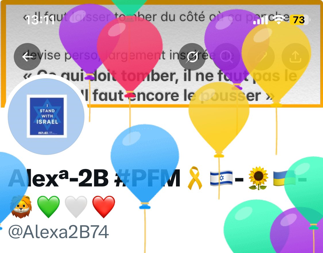 Alexª-2B #PFM🎗️🇮🇱-🌻🇺🇦- 🦁💚🤍❤️ tweet media