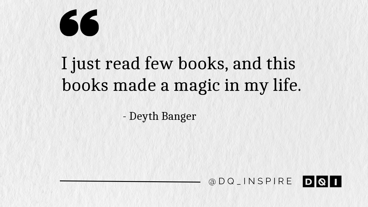 dq_inspire's tweet photo. I just read few books, and this books made a magic in my life. #DeythBanger #dq_inspire https://t.co/OJjClFtVyN