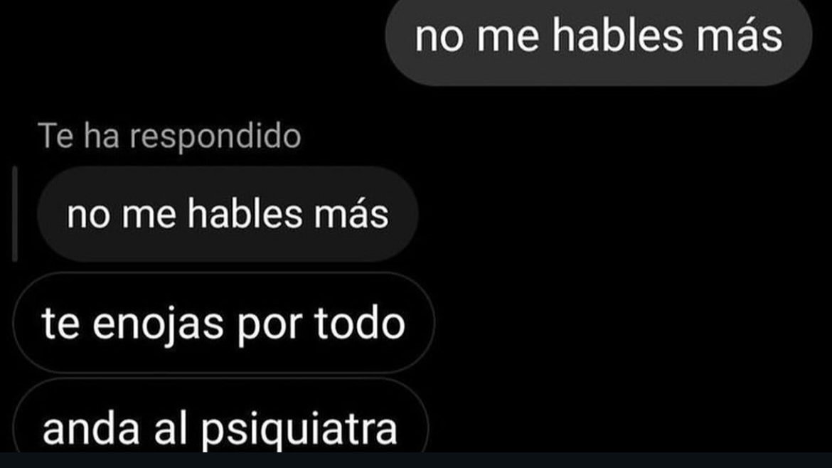 no me hables mas