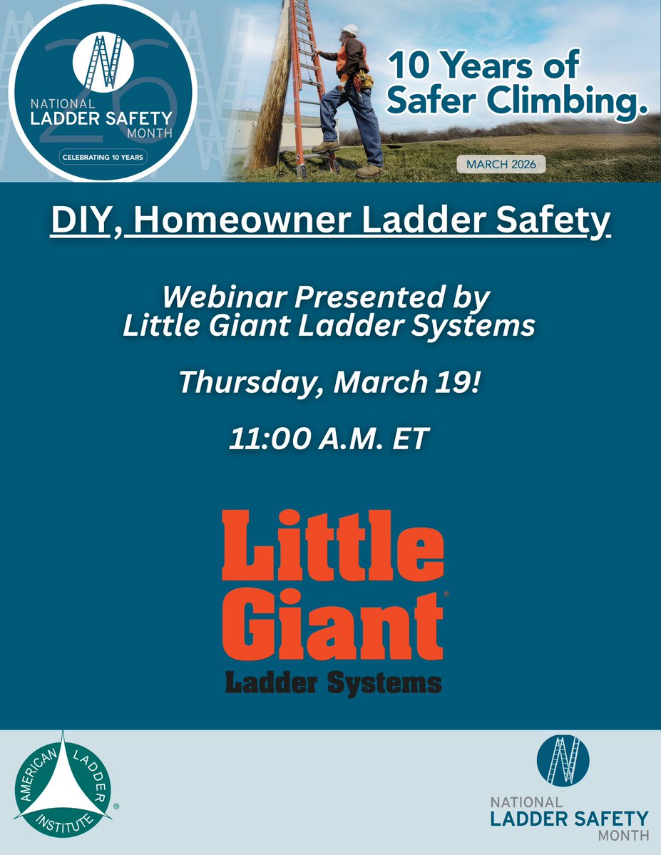Ladder Safety Month tweet media