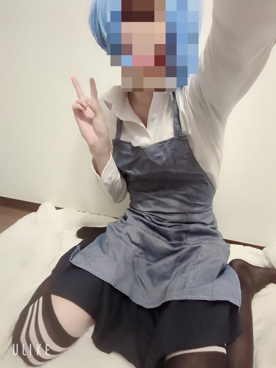 mianya693's tweet photo. 制服エぷロん男子
#男の娘 https://t.co/08GnBAosSE