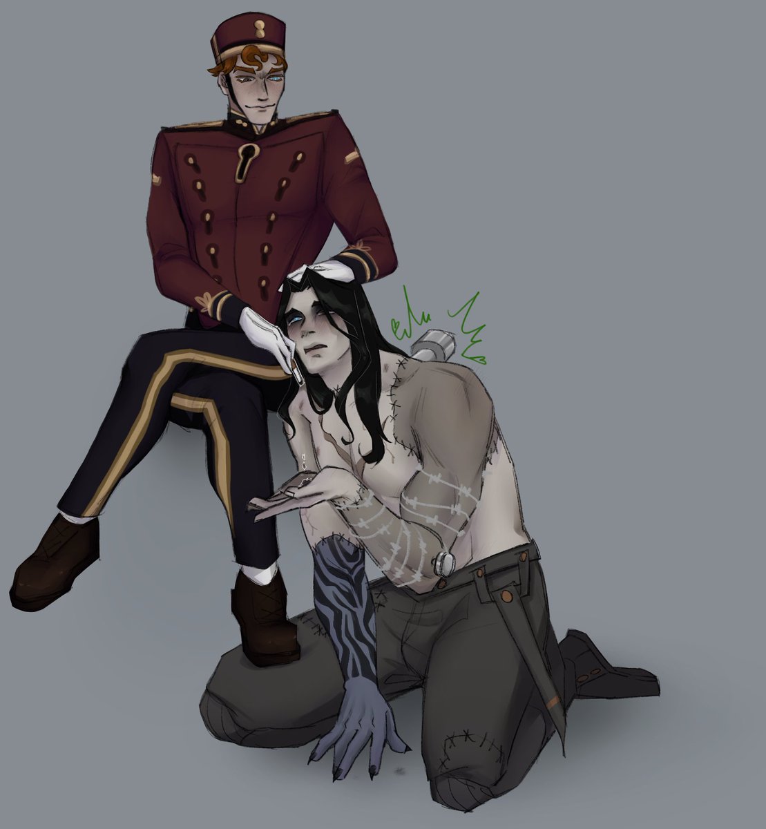 __sjaffa's tweet photo. Idk what to do w/the bg 🥲 just imagine Doorman sitting on a floating, invisible chair
#deadlockfanart #deadlock #victor #doorman #deaddoor https://t.co/84K8YQ1kZi