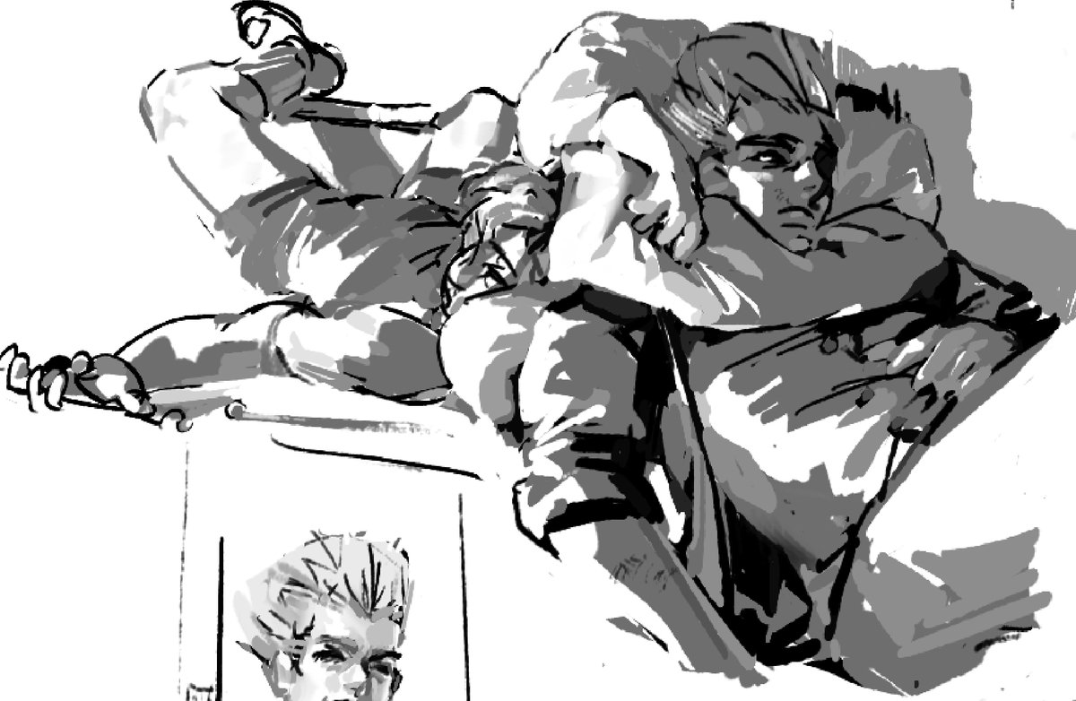 Dog_exe_Failed's tweet photo. 你哥回来看你了 #KeichoNijimura #Okuyasu #jjba https://t.co/SQ1WqDMX1b