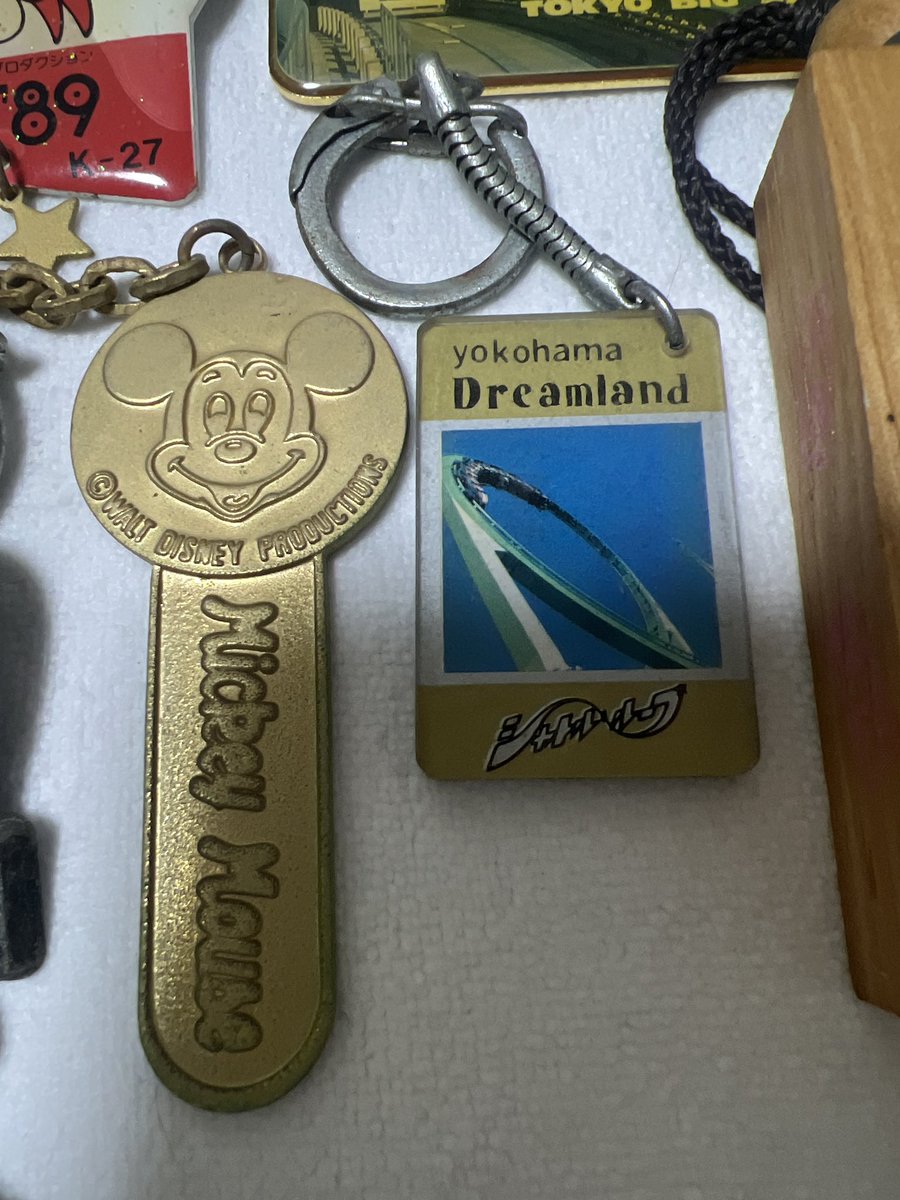 houraij1's tweet photo. 父親からキーホルダーを貰ったのですが、レアなものありますか❓
個人的には横浜ドリームランドのシャトルループのキーホルダーがレアだと思い込んでます。 https://t.co/XN1klzohwQ