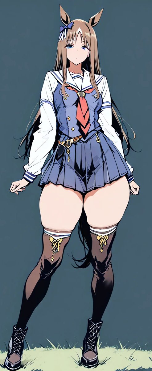 darenandaomaewa's tweet photo. グラスワンダー                                                                                                                                                                                                                                                                         
Grass Wonder ◈ ウマ娘 Umamusume ◈ SFW illustration.