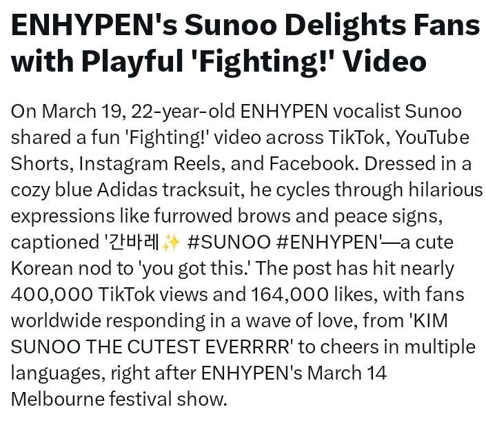 ENHYPEN SUNOO INDONESIA 🦊🇲🇨 tweet media