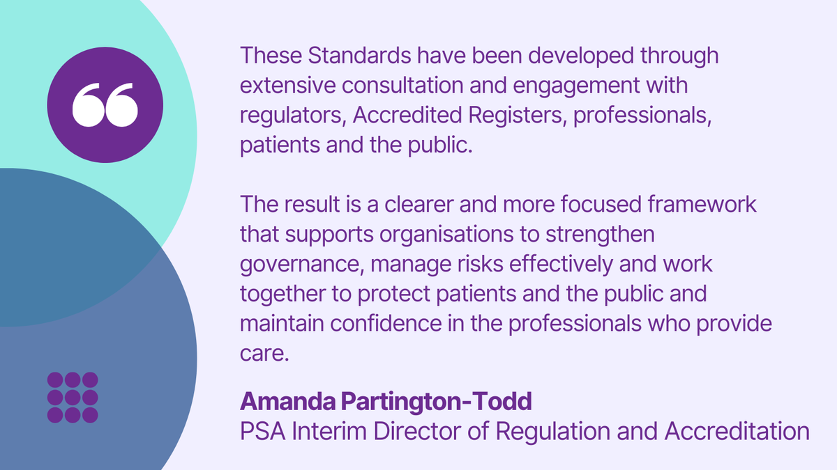 Professional Standards Authority tweet media