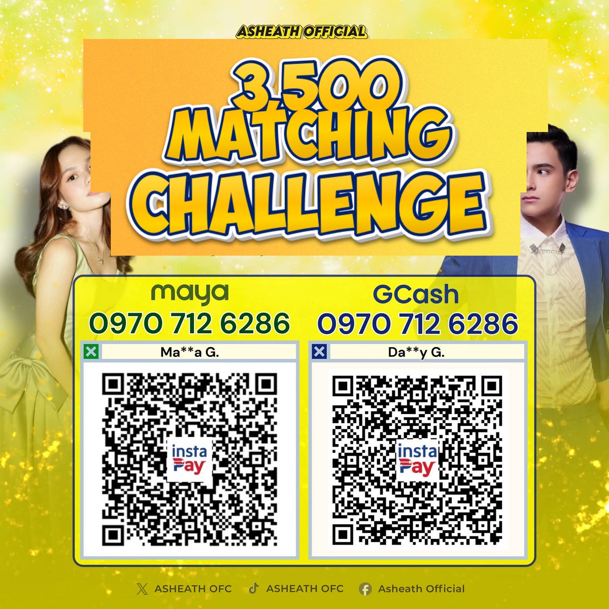 ASHHEARTSSSS's tweet photo. Hello AshHearts! 💛

A generous sponsor pledged 3K for our ASHEATH’s Food Cart project—maibibigay lang po once ito ay mamatch. 

Any amount is highly appreciated po. 🤟🏻

( ₱255 palang po ang na ccollecy, help nyo po kami 🥹 )

#Asheath https://t.co/fOOtW6fnCA