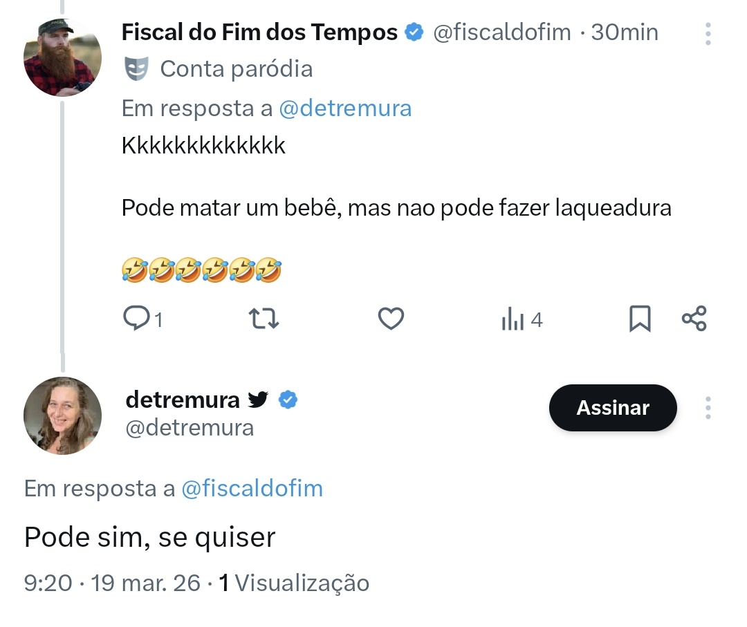 Fiscal do Fim dos Tempos tweet media