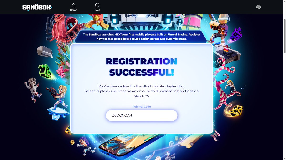 いまから!THE SANDBOX VOXELIST tweet media